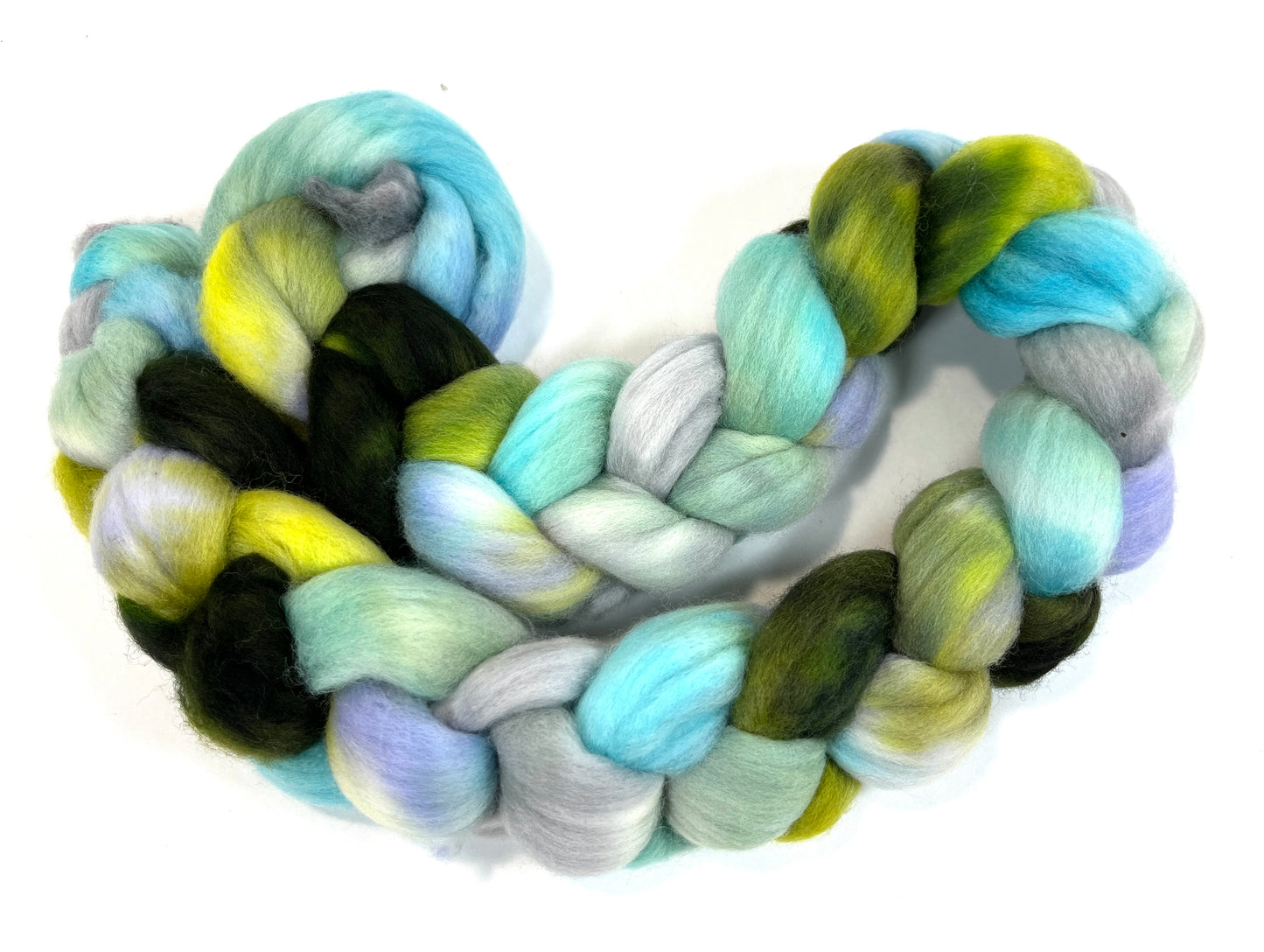 Edge Of The Moon SC - 4 oz hand painted wool combed top, roving, spinning fiber, handspinning, felting