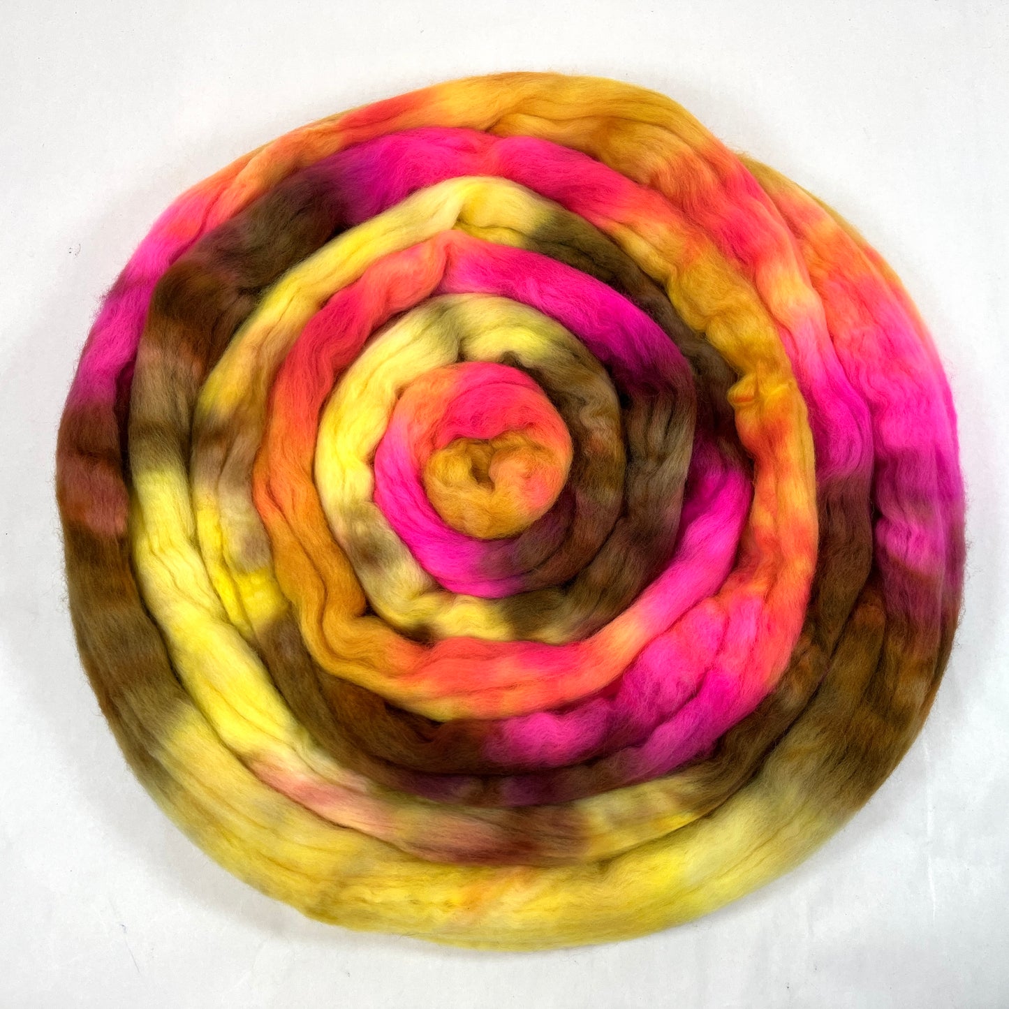 Vivace SC - 4 oz hand painted wool combed top, roving, spinning fiber, handspinning, felting