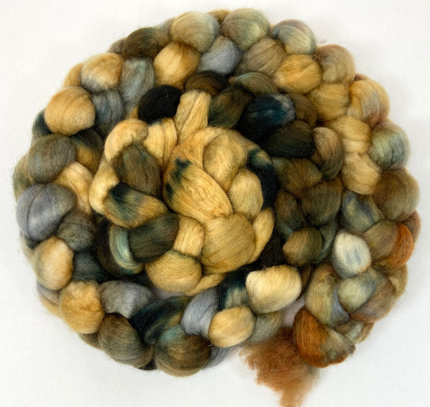 Day's End 1124-01 - 7.4 oz BFL wool combed top, roving, spinning fiber, handspinning, felting, needle felting, weaving supplies