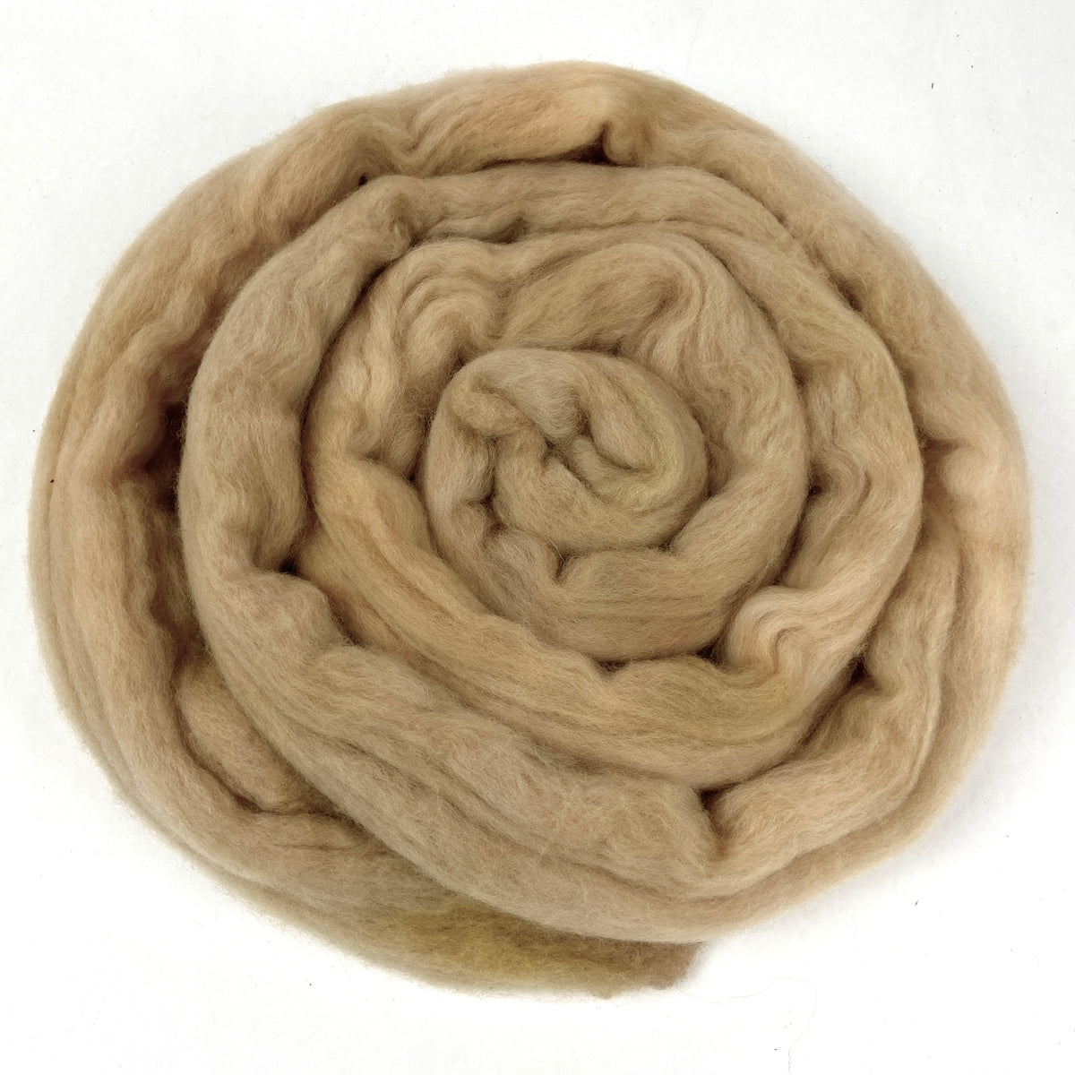 Wheat - 2 oz hand dyed semisolid wool combed top