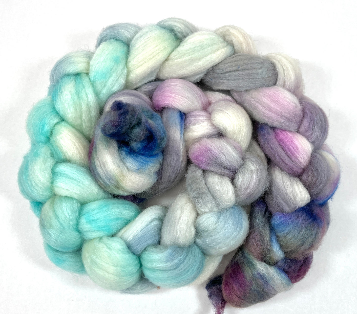 Day’s End 0121-02 - 3.9 oz 85/15 Polwarth wool/tussah silk combed top, roving, spinning fiber, handspinning, felting, needle felting, weaving supplies