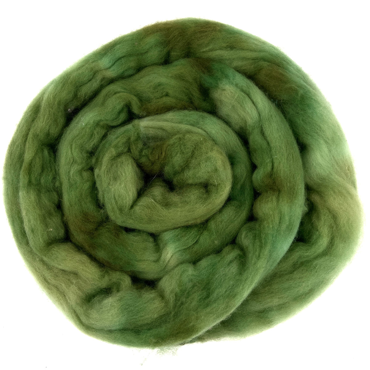 Artichoke - 2 oz hand dyed semisolid wool combed top