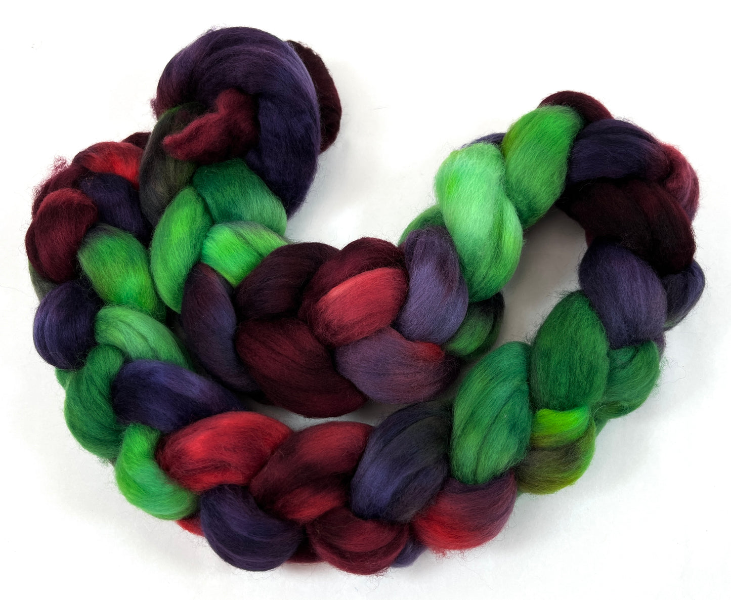 Banshee SC - 4 oz hand painted wool combed top, roving, spinning fiber, handspinning, felting