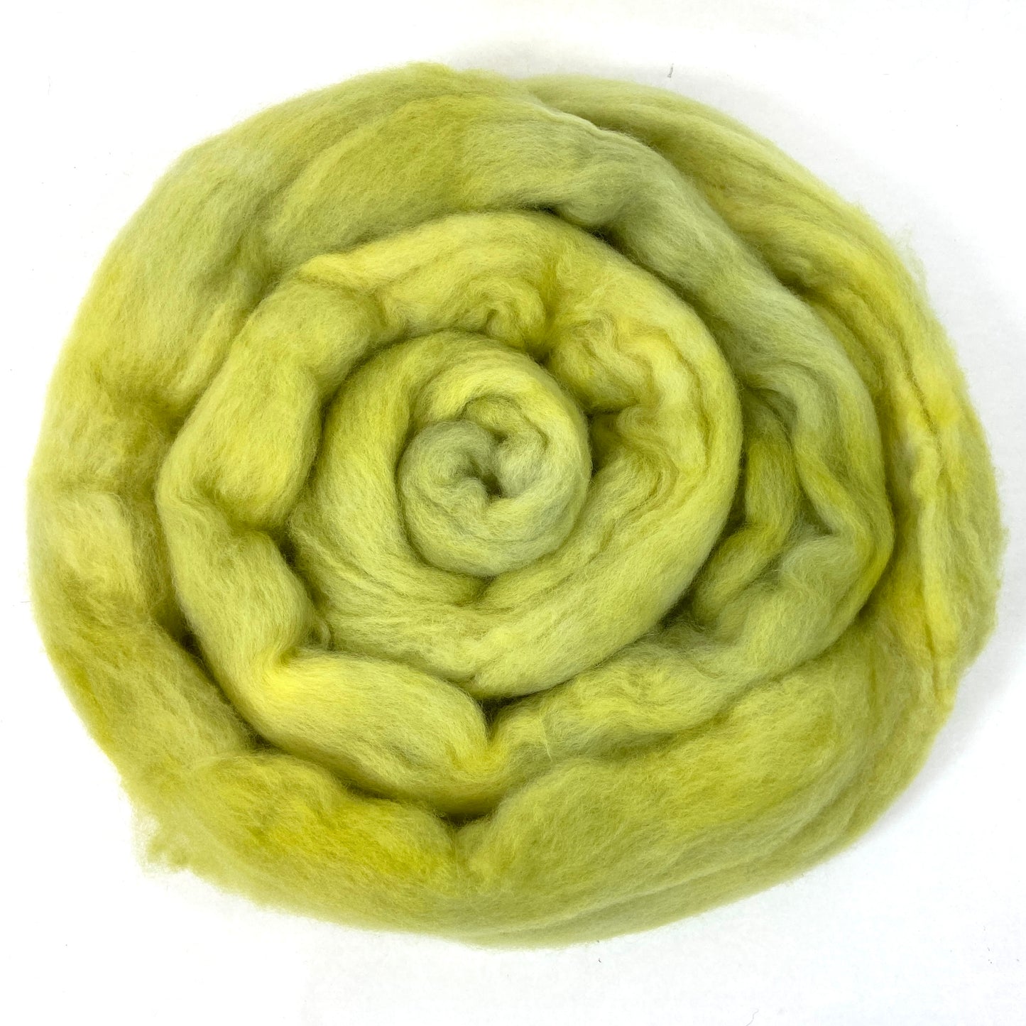 Inchworm - 2 oz hand dyed semisolid wool combed top