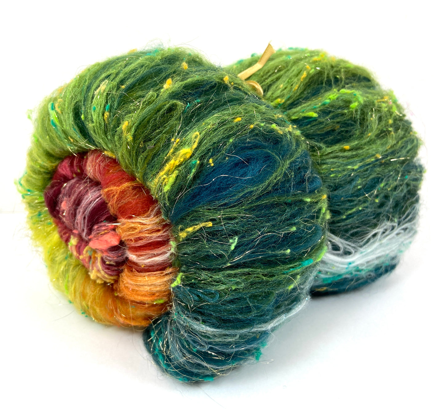 Cornucopia Batt 1122-02 - 2.6 oz Corriedale wool, silk, noils, spinning fiber, handspinning, nuno, felting wool, weaving, spindle