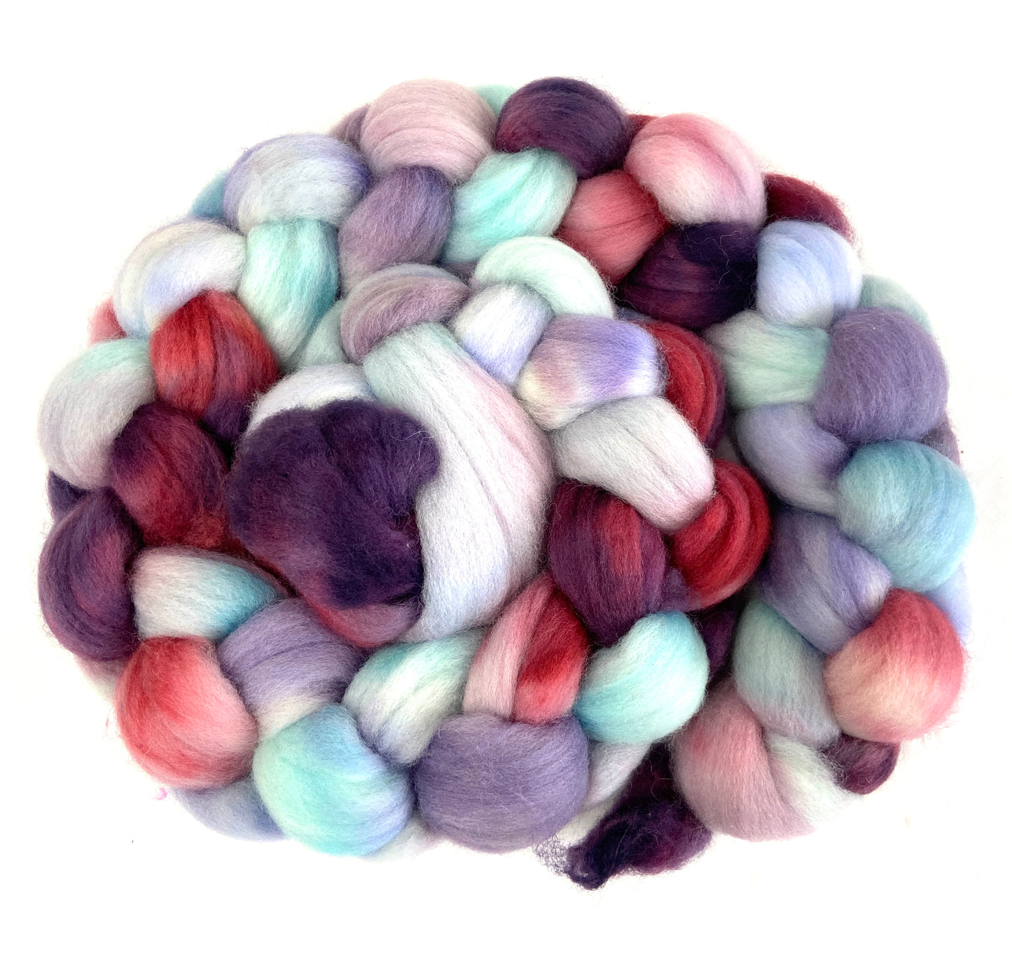 Sleeping Beauty SC - 4 oz hand painted wool combed top, roving, spinning fiber, handspinning, felting
