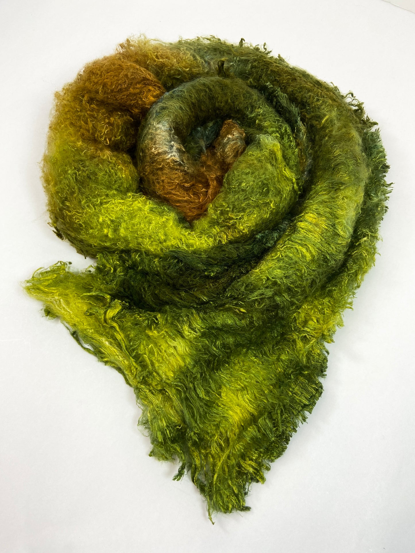 Silk Laps, Willow, 1.5 oz, mulberry silk, nuno, wet felting, spinning fiber, art yarn, handspinning, felting fiber, corespinning