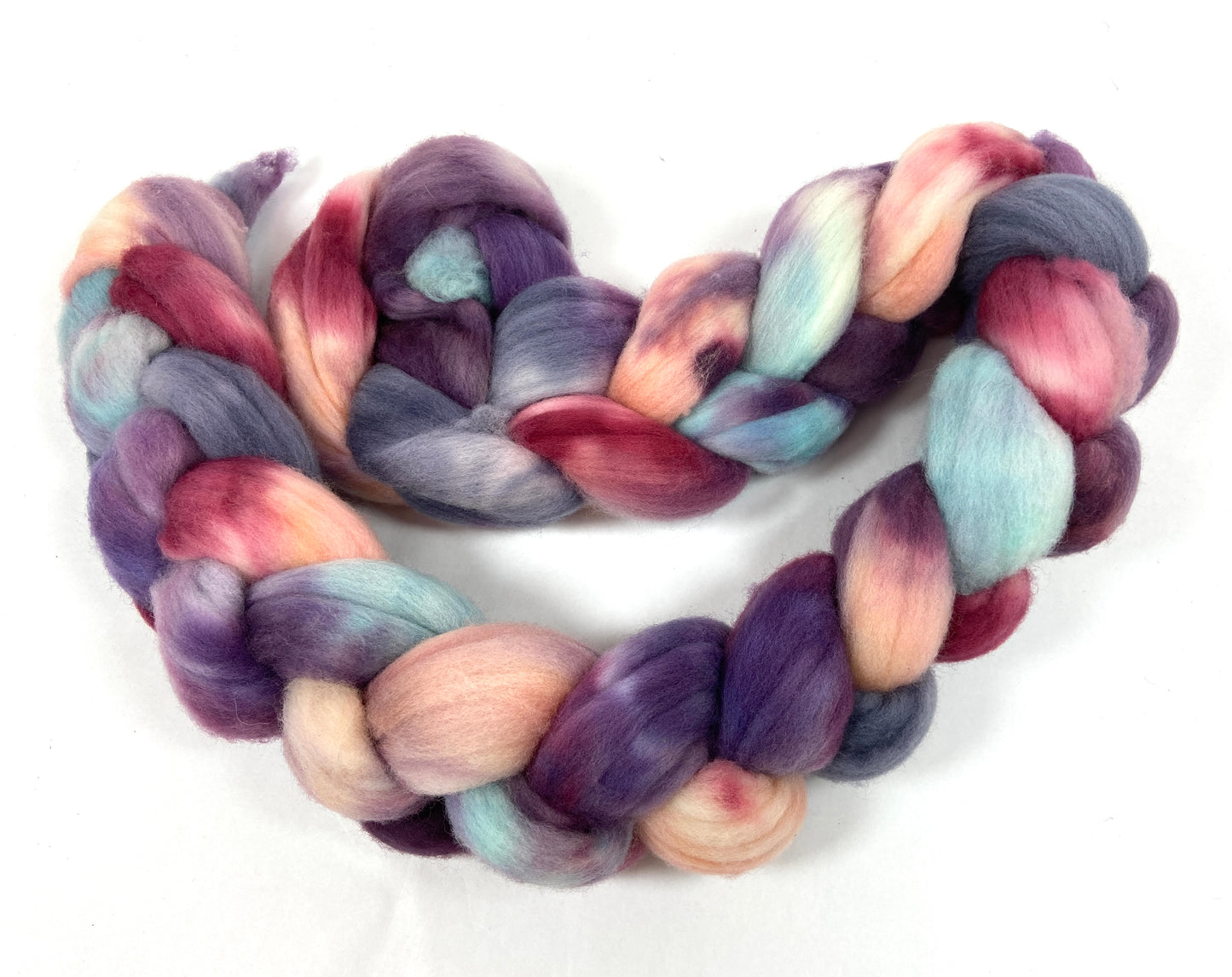Nebula Half Strength - 4 oz Targhee wool combed top, roving, spinning fiber, handspinning, felting, needle felting, weaving supplies