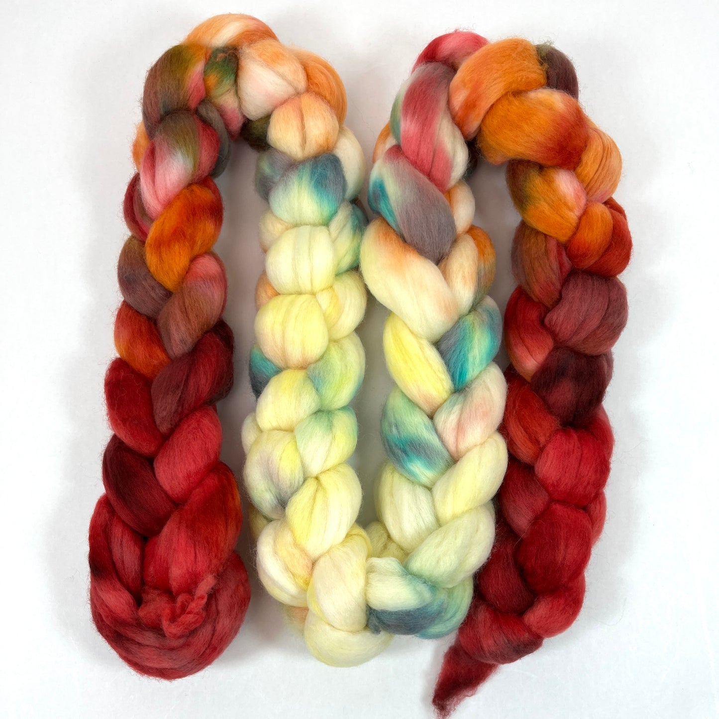 Day’s End 0201-02 6.3 oz Falkland Merino combed top, roving, spinning fiber, handspinning, felting, needle felting, weaving supplies, OOAK