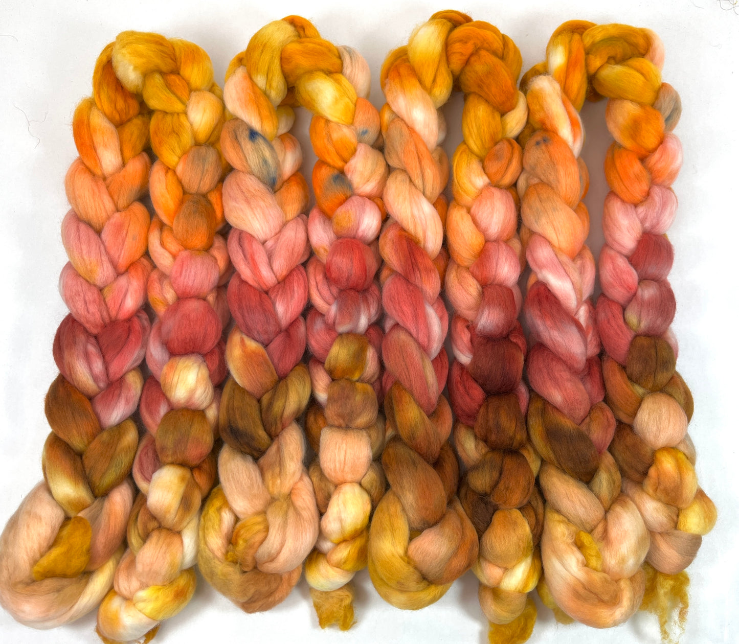 Limited Edition 0318-02 - 4 oz Polwarth wool combed top, roving, spinning fiber, handspinning, felting, needle felting, weaving supplies