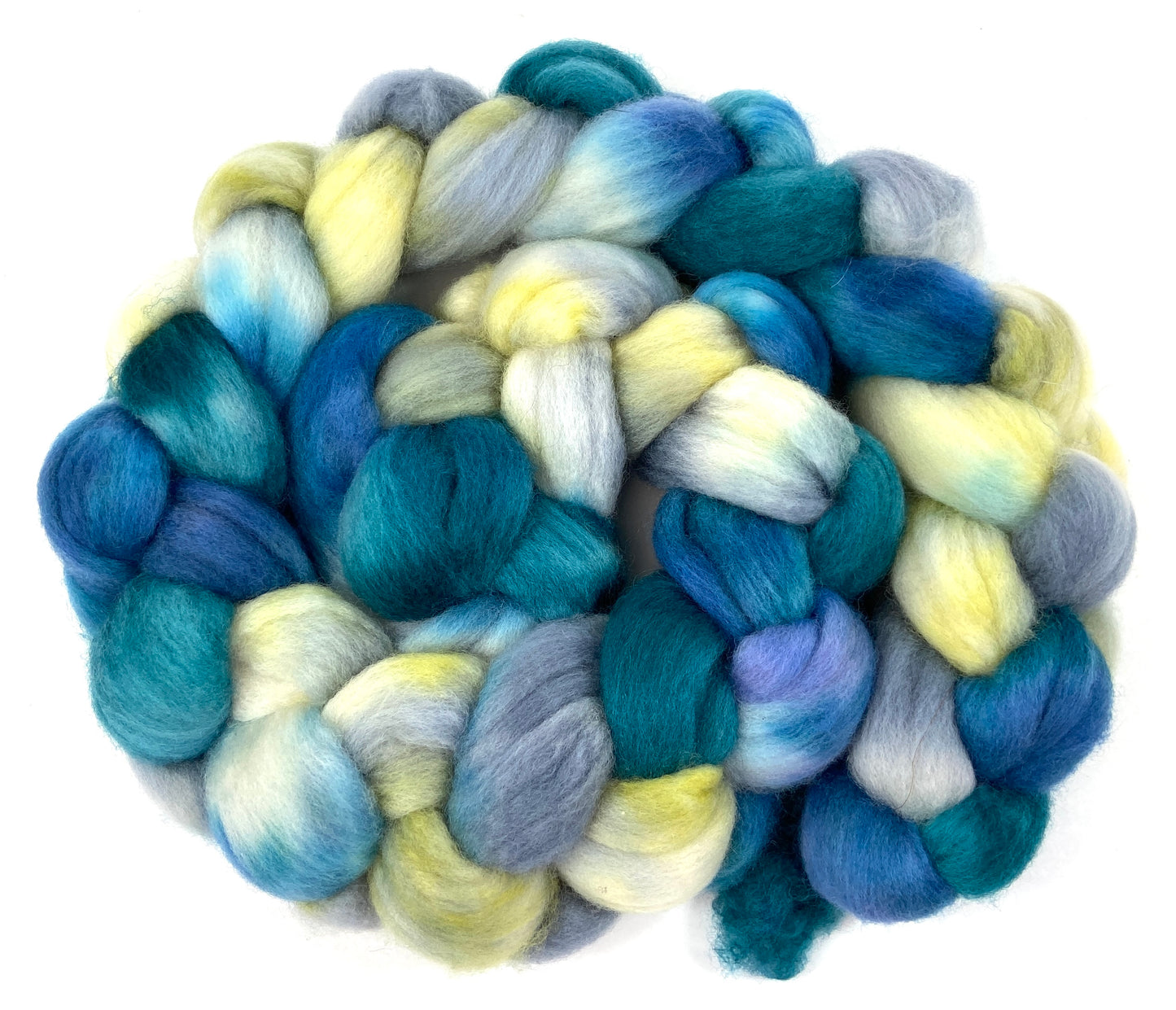 Whirlpool SC - 4 oz hand wool combed top, roving, spinning fiber, handspinning, felting