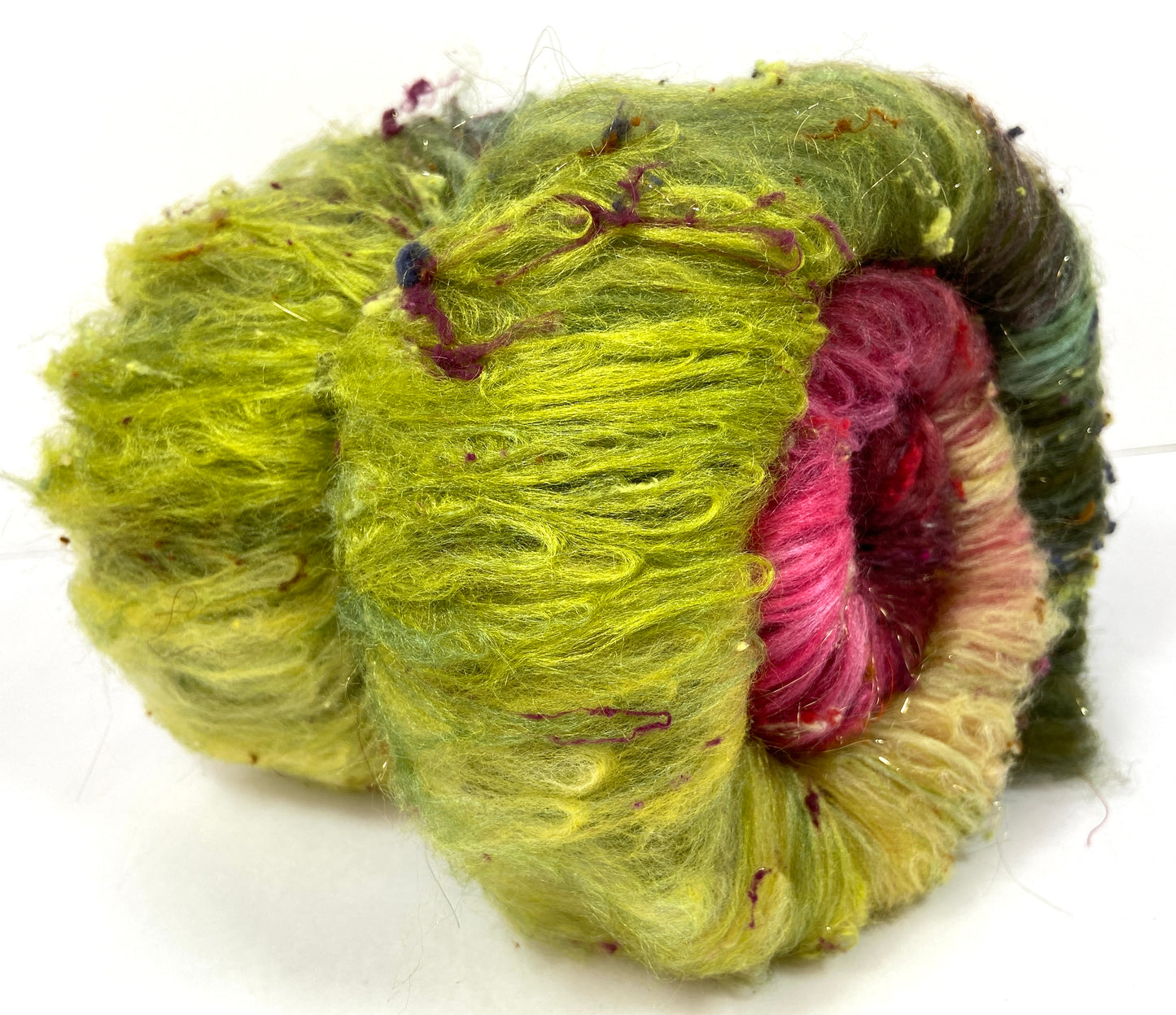 Victoriana Gradient Batt 1006-01 - 2.7 oz Corriedale wool, silk, noils, spinning fiber, handspinning, nuno, felting wool, weaving, spindle