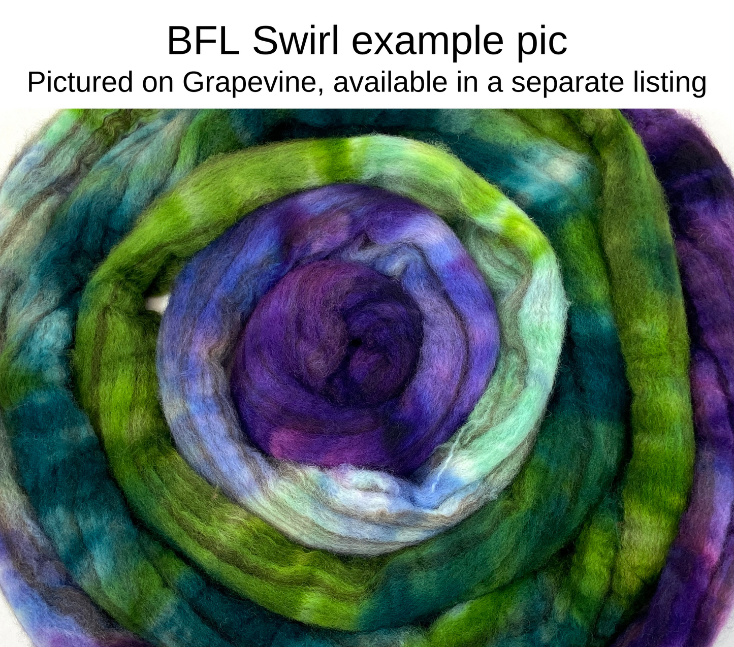 Freestyle MG - 4 oz hand painted wool combed top, roving, spinning fiber, handspinning, felting