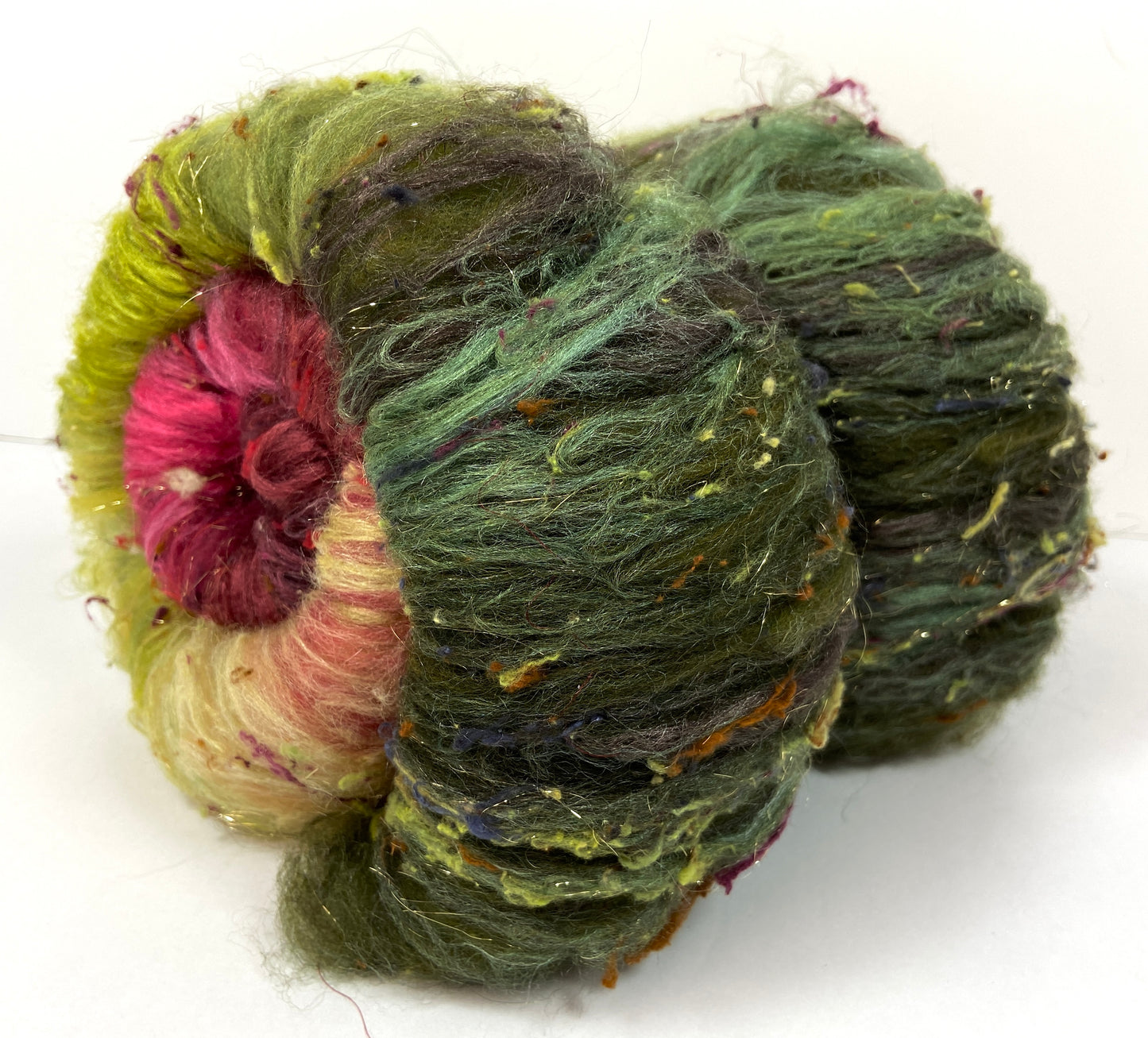 Victoriana Gradient Batt 1006-01 - 2.7 oz Corriedale wool, silk, noils, spinning fiber, handspinning, nuno, felting wool, weaving, spindle