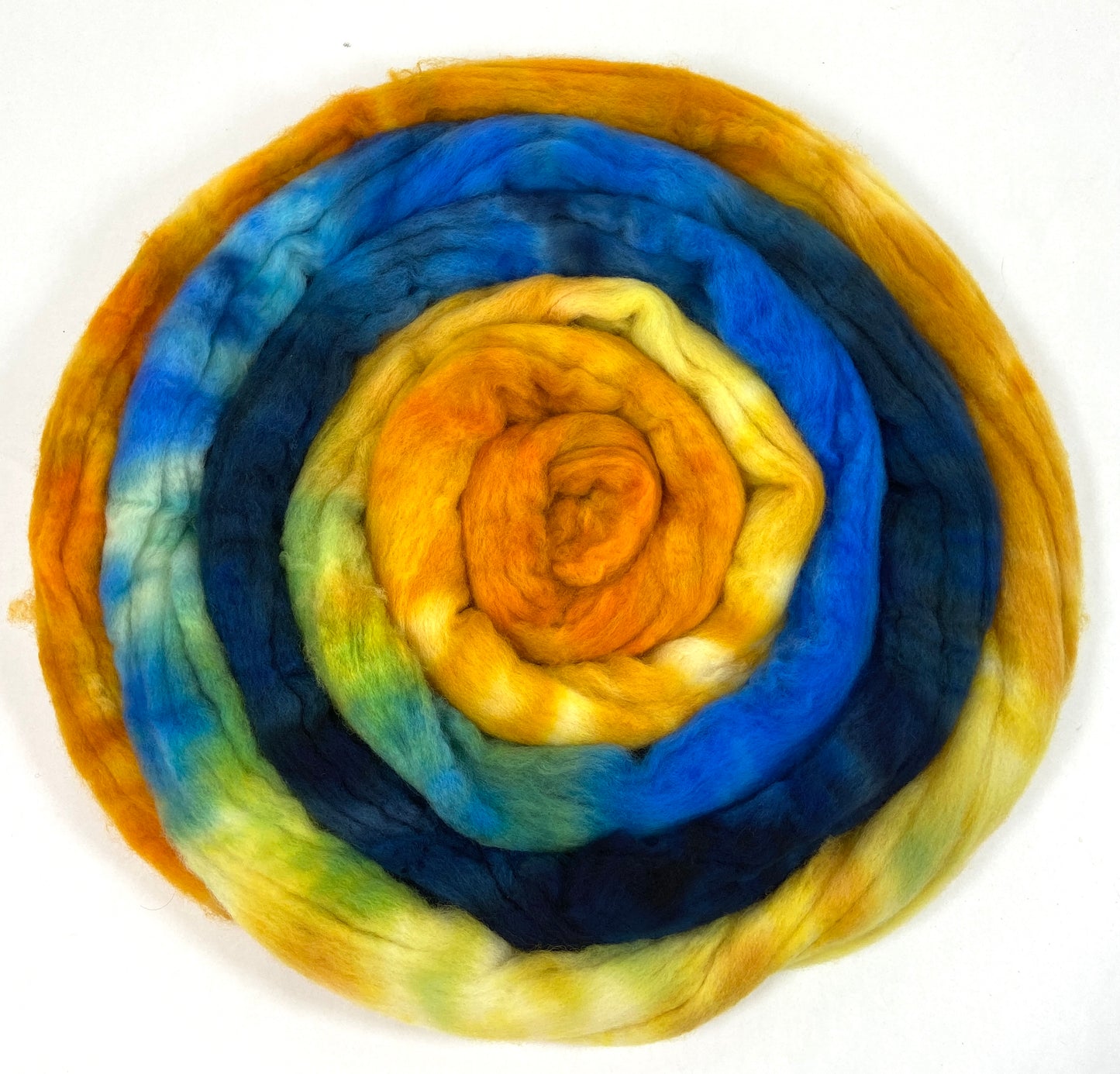 Starry Night MG - 4 oz hand painted wool combed top, roving, spinning fiber, handspinning, felting