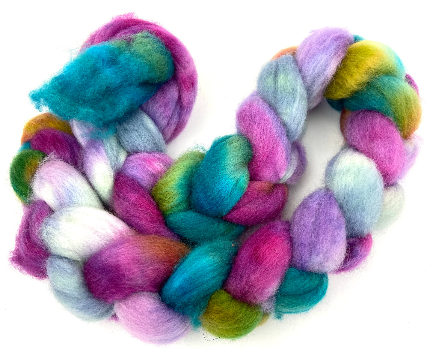 Melody SC - 4 oz hand painted wool combed top, roving, spinning fiber, handspinning, felting