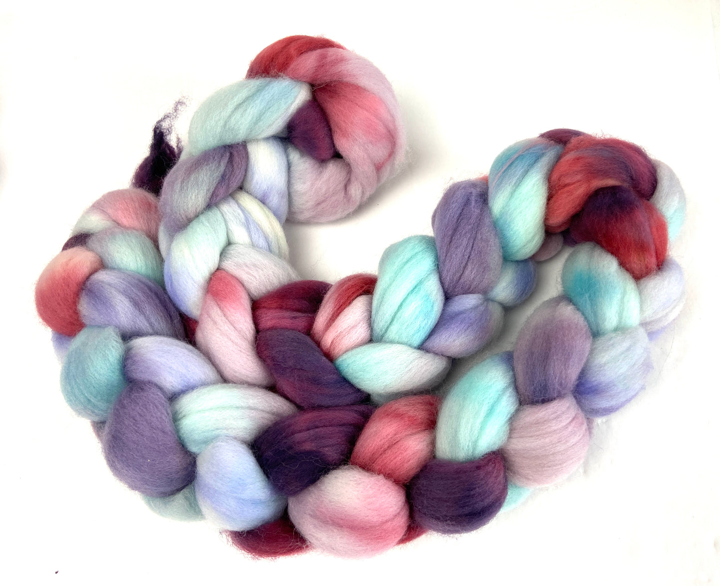 Sleeping Beauty SC - 4 oz hand painted wool combed top, roving, spinning fiber, handspinning, felting