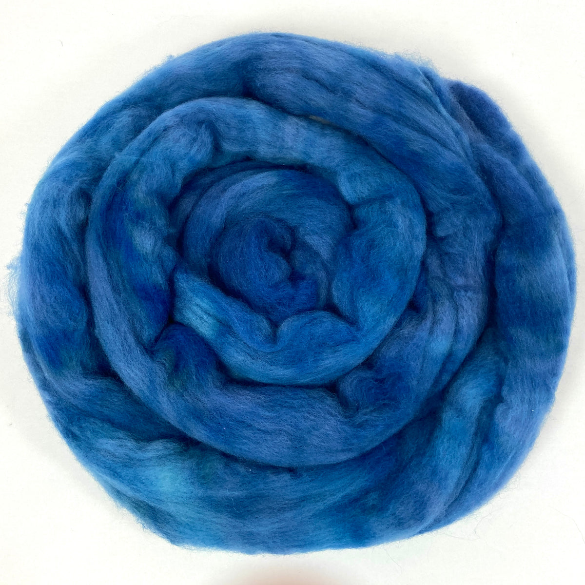 Sea Dragon - 2 oz hand dyed semisolid wool combed top