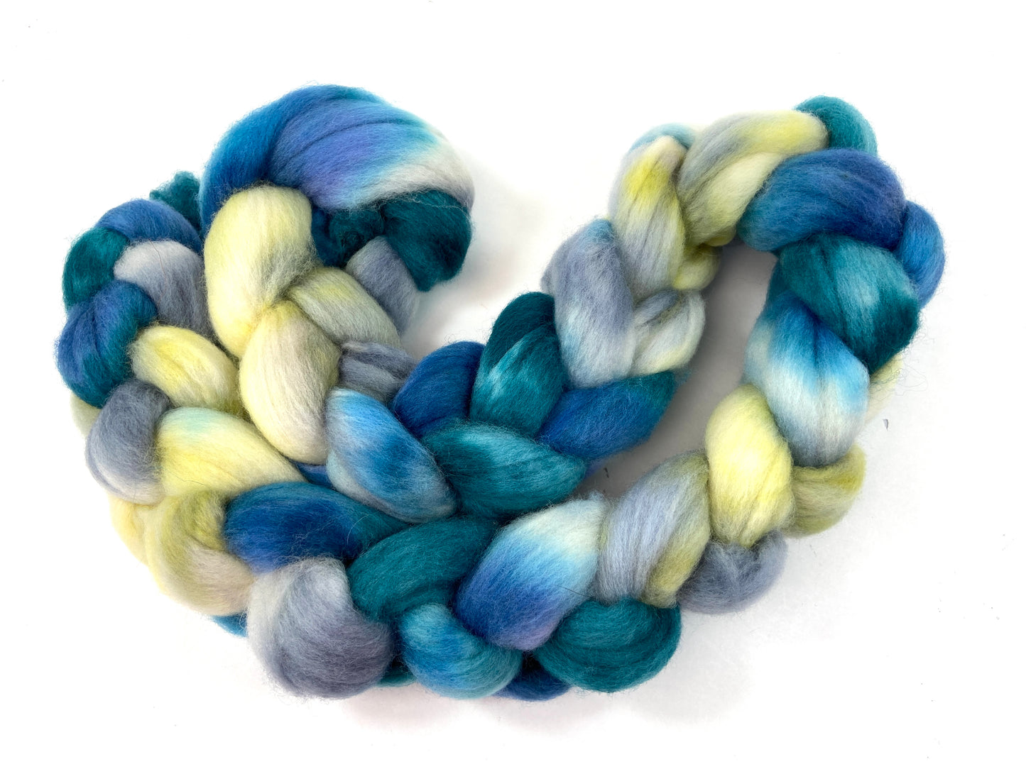 Whirlpool SC - 4 oz hand wool combed top, roving, spinning fiber, handspinning, felting