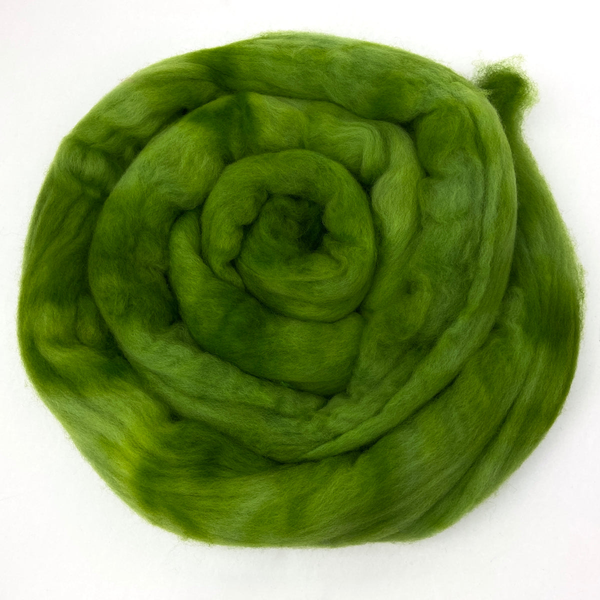 Tree Frog - 2 oz hand dyed semisolid wool combed top
