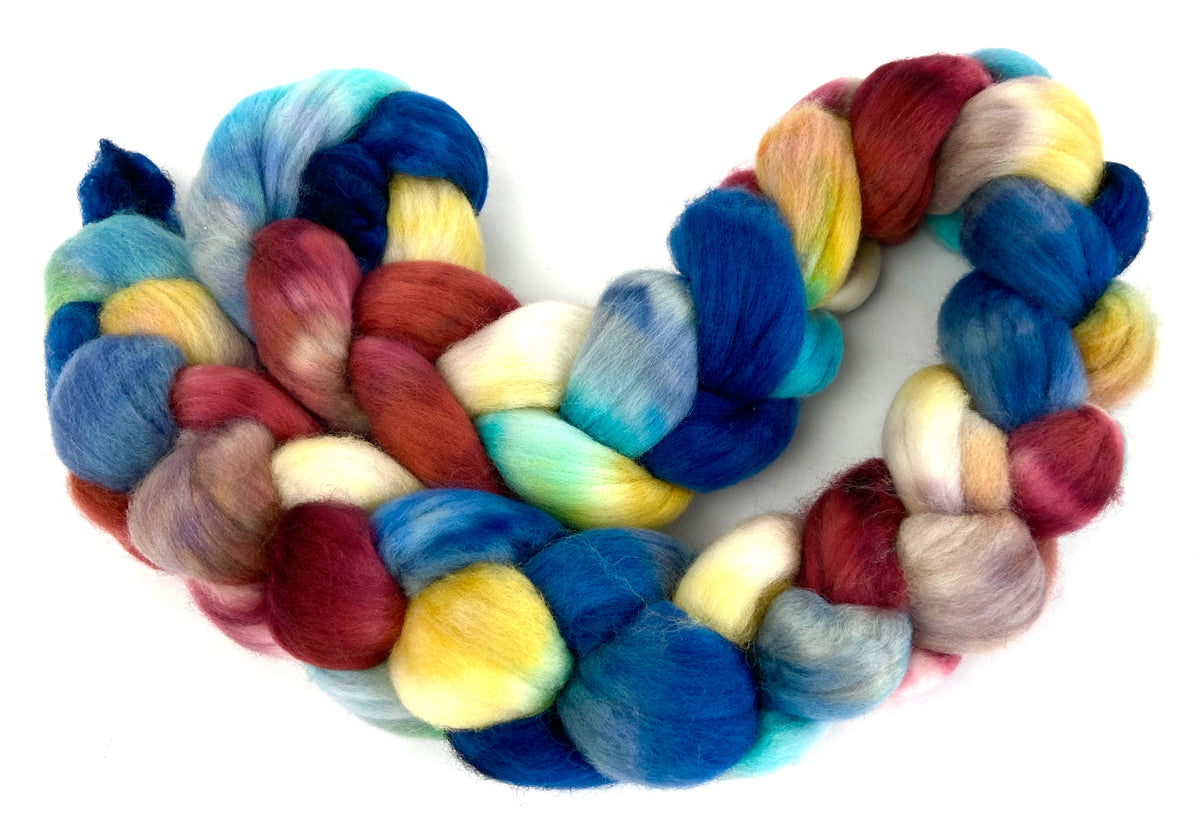 Unity SC - 4 oz hand wool combed top, roving, spinning fiber, handspinning, felting