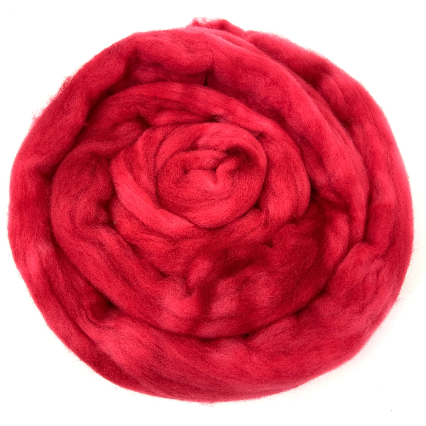 Amaranth - 2 oz hand dyed semisolid wool combed top