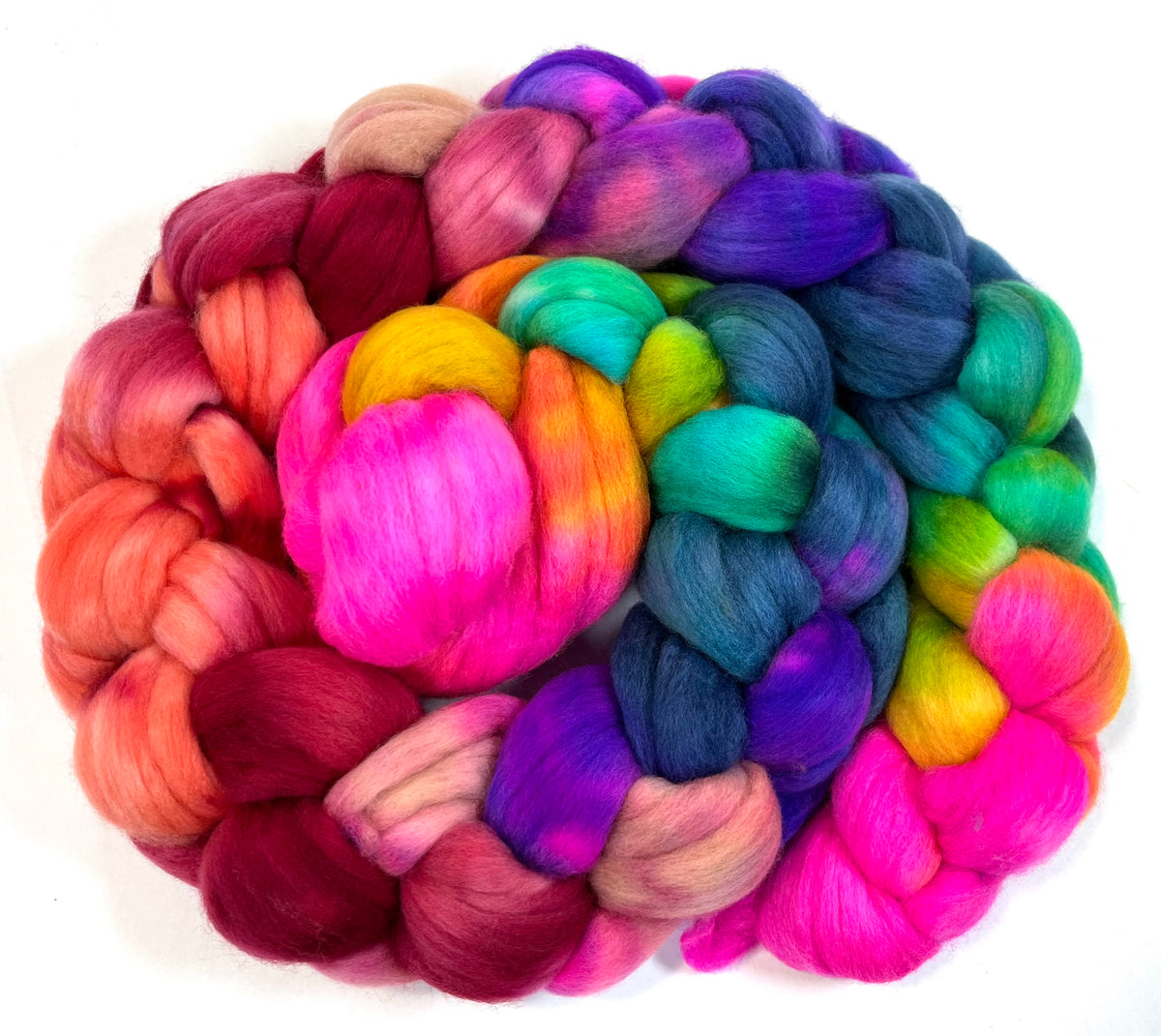 Reserved for Kali - Fantasmic - 4 oz Polwarth wool combed top