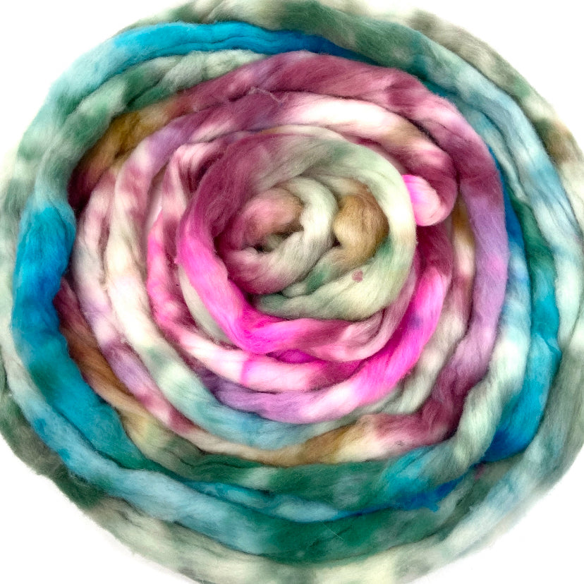 Superwash Merino Skinny Sliver- roving, spinning fiber, hand spinning, sock yarn, baby yarn, 0624-01