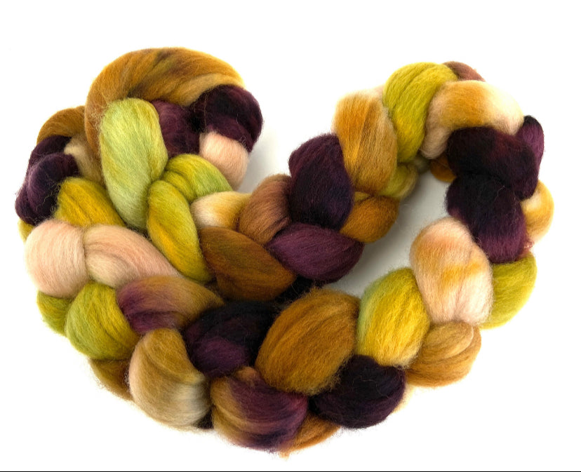 Wayfarer SC - 4 oz hand wool combed top, roving, spinning fiber, handspinning, felting