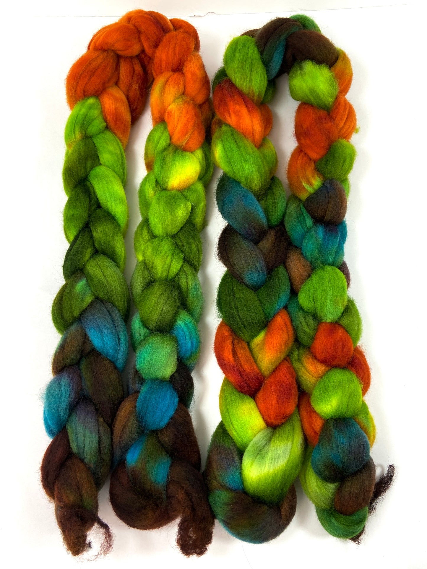 Sea Witch MG - 4 oz hand painted wool combed top, roving, spinning fiber, handspinning, felting