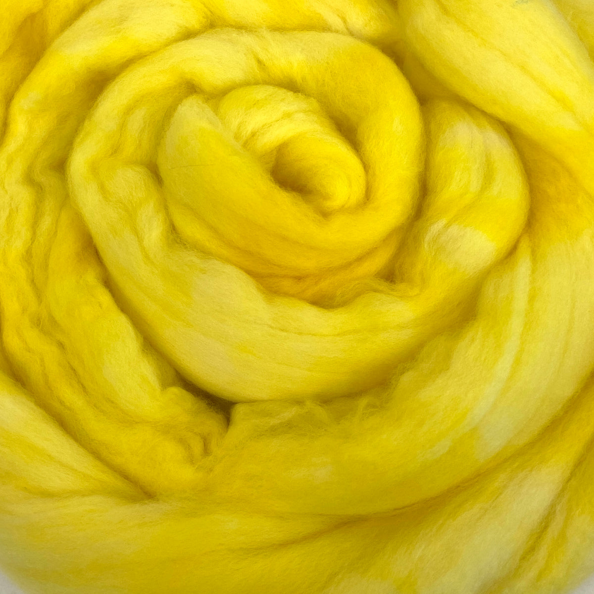 Sunflower - 2 oz hand dyed semisolid wool combed top