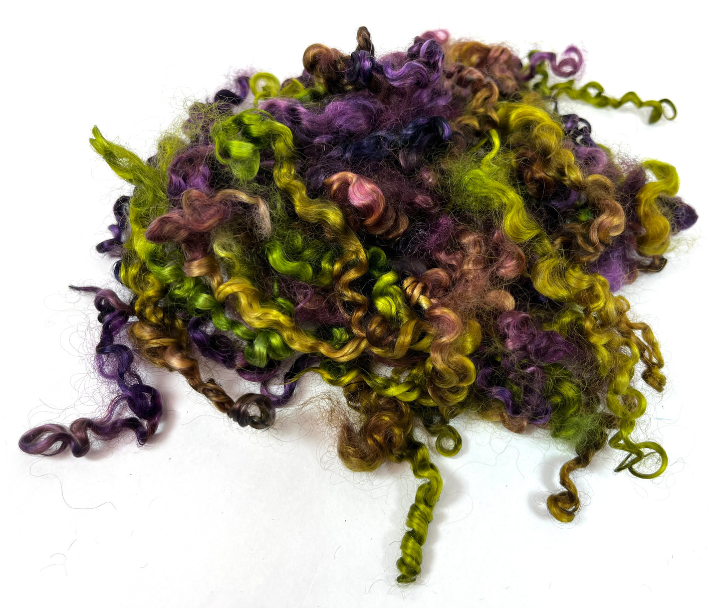Teeswater locks, shorter, separated, super clean, spinning, felting, fiber art, doll hair, wool locks, reroot, 0402-09