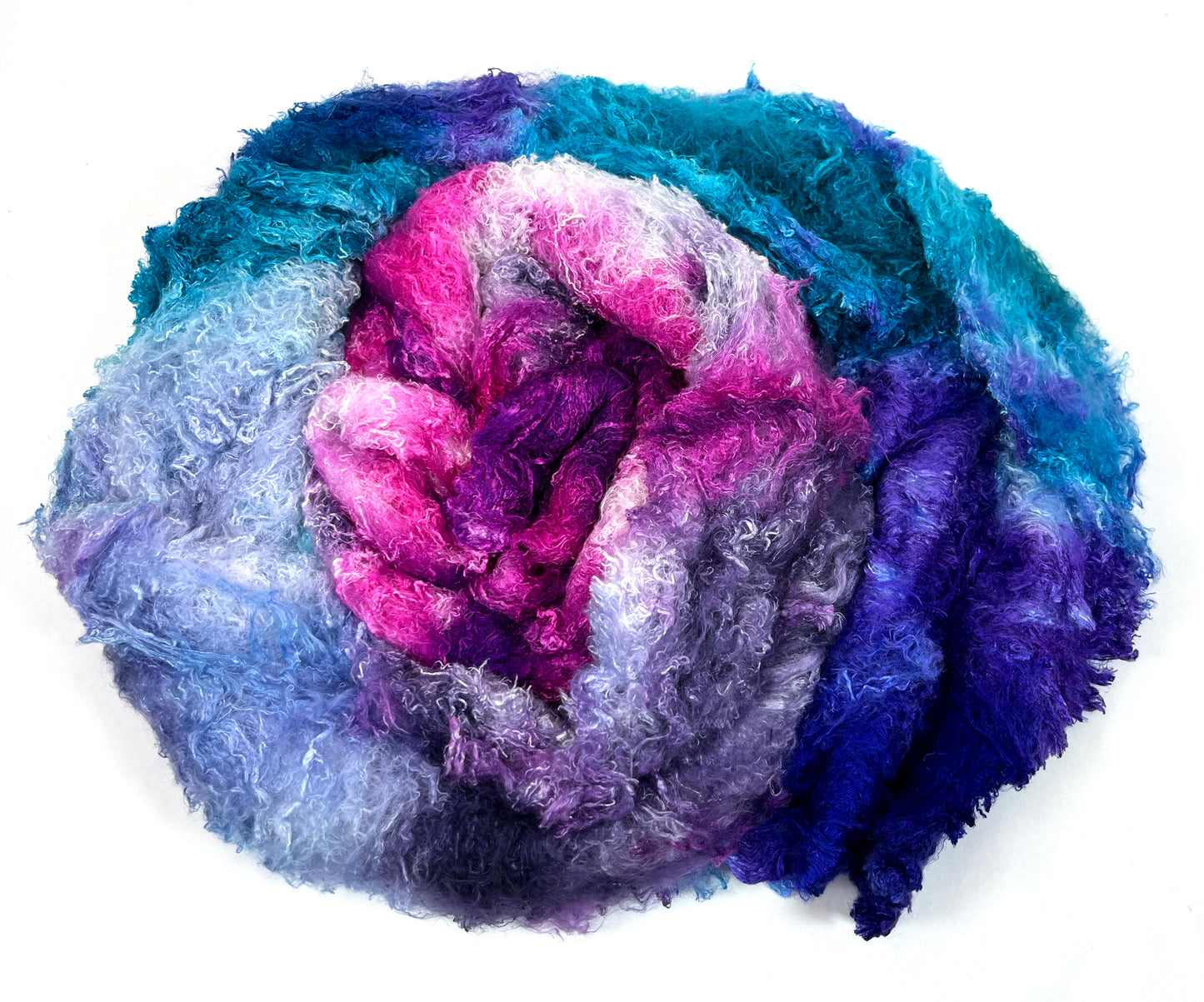 Silk Laps, Midnight Fantastic, 2.4 oz, mulberry silk, nuno, wet felting, spinning fiber, art yarn, handspinning, felting fiber, corespinning