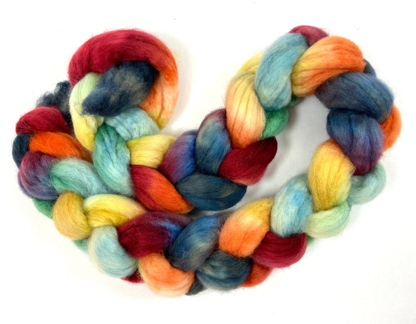 Good Intentions SC - 4 oz hand painted wool combed top, roving, spinning fiber, handspinning, felting