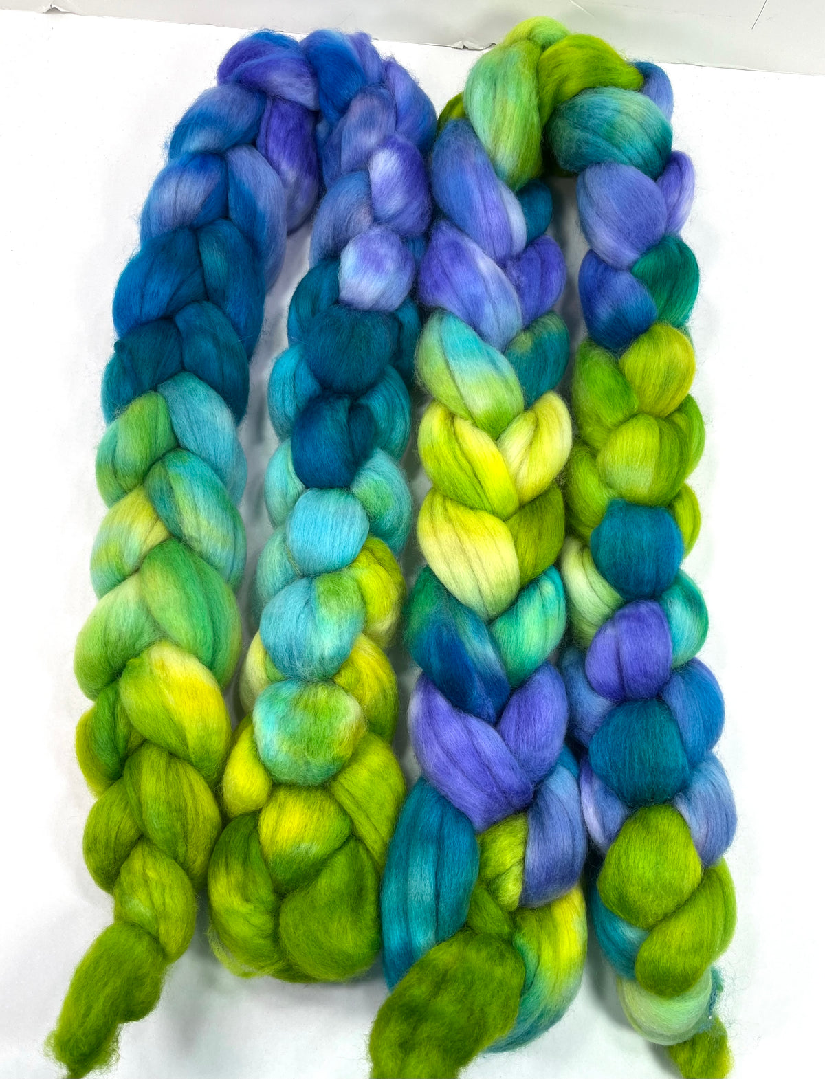 Chrysalis SC - 4 oz hand painted wool combed top, roving, spinning fiber, handspinning, felting