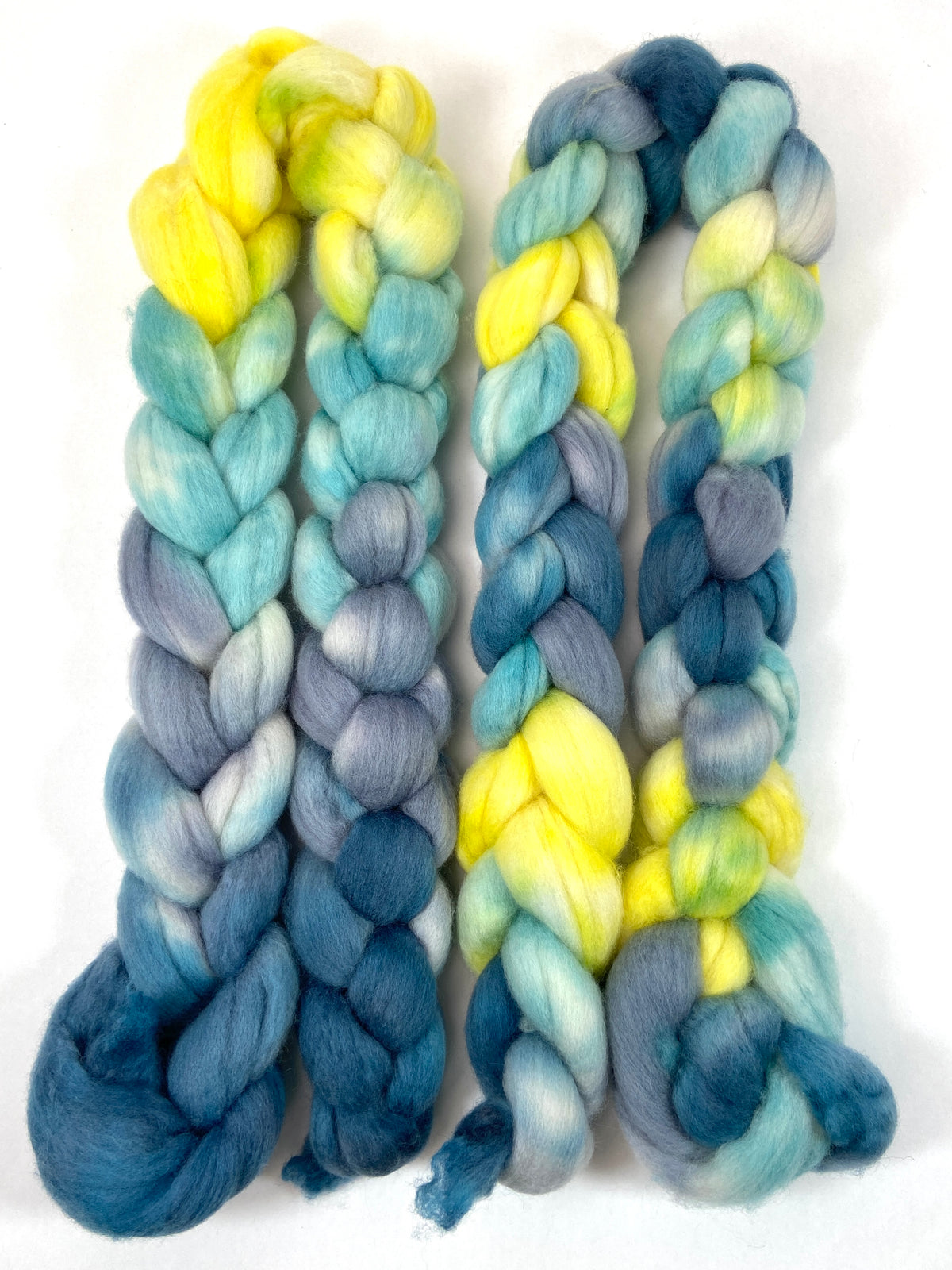 Marisol SC - 4 oz hand painted wool combed top, roving, spinning fiber, handspinning, felting