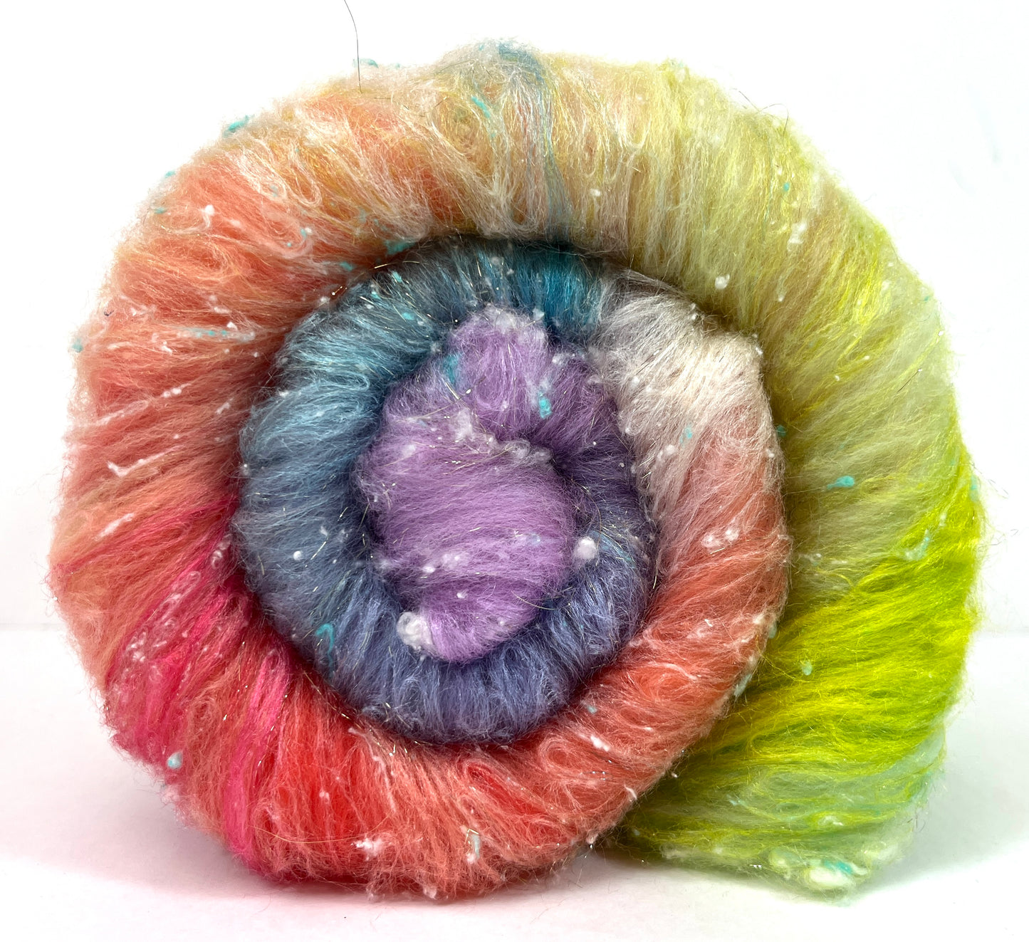 Day’s End Batt 0111-02D, 2.5 oz, Falkland Merino wool, silk, spinning fiber, felting wool, weaving fiber