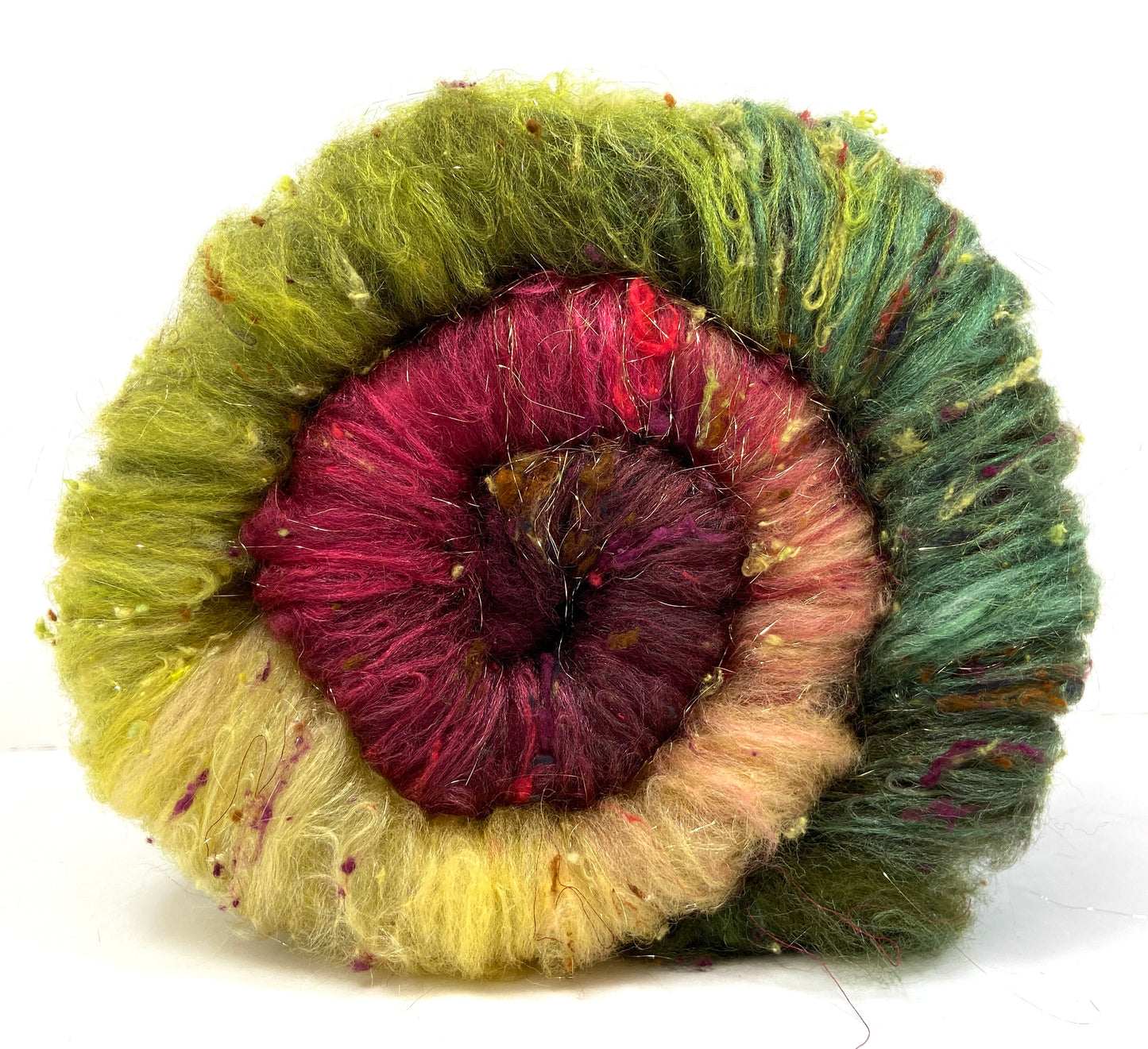 Victoriana Gradient Batt 1006-02 - 2.8 oz Corriedale wool, silk, noils, spinning fiber, handspinning, nuno, felting wool, weaving, spindle