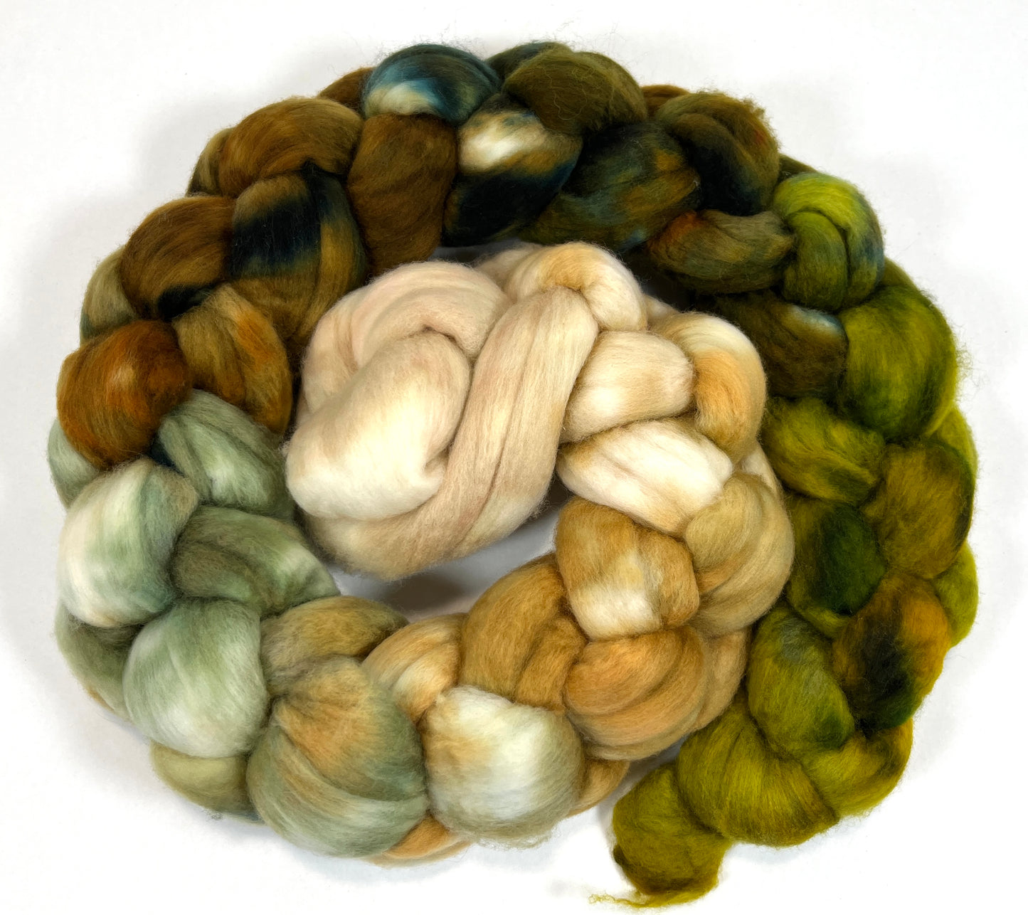 Willow Long Gradient - 4 oz 14.5 micron Merino wool combed top, roving, spinning fiber, handspinning, felting, needle felting, weaving supplies