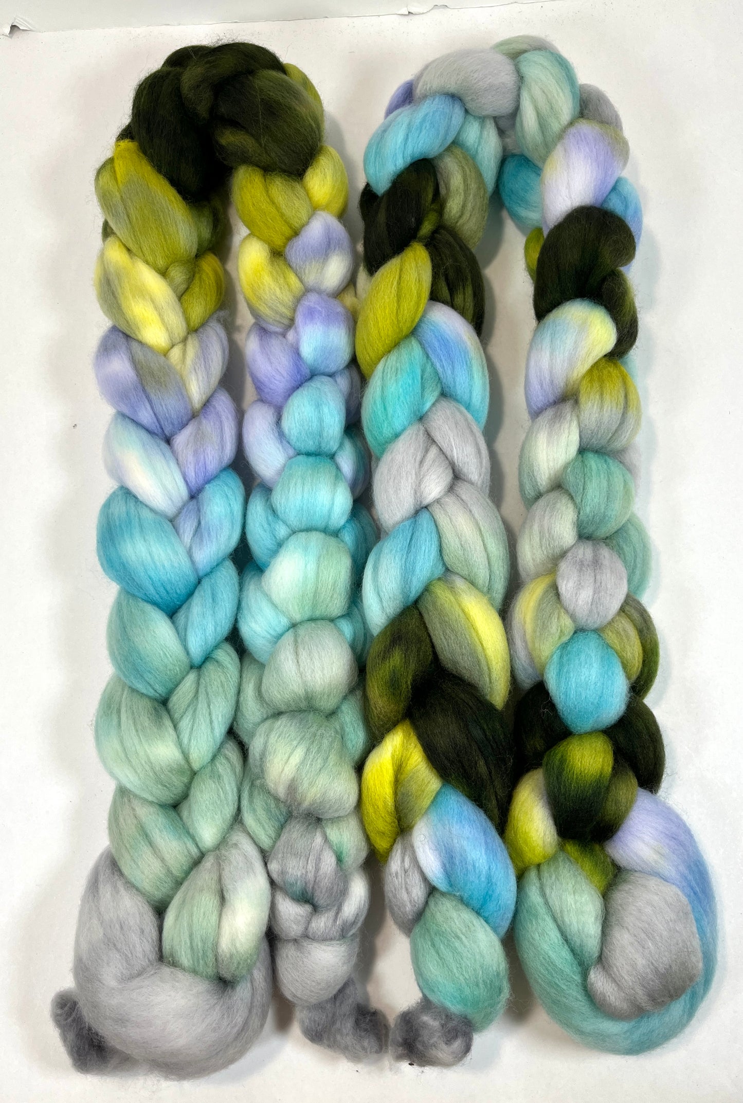 Edge Of The Moon SC - 4 oz hand painted wool combed top, roving, spinning fiber, handspinning, felting