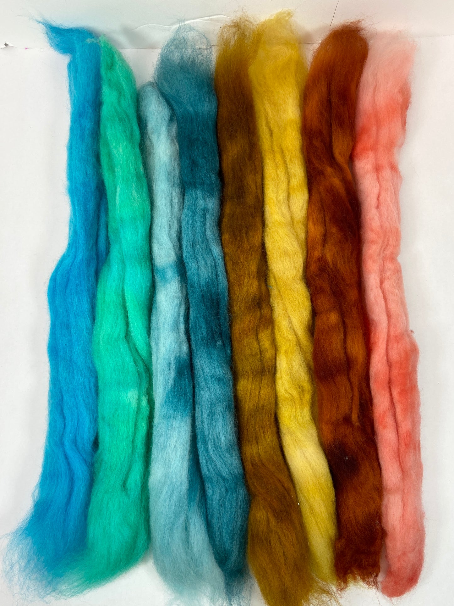 Combo Pack - 4 oz, Corriedale wool combed top, roving, spinning fiber, handspinning, felting, wool, 1123-03