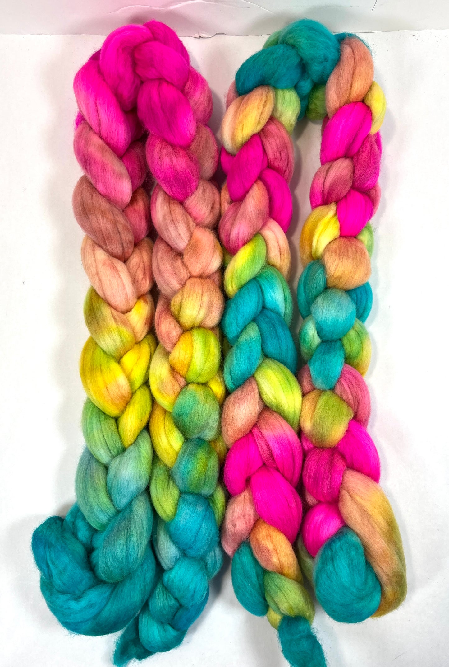 Fairy Dust SC - 4 oz hand painted wool combed top, roving, spinning fiber, handspinning, felting
