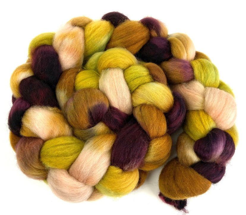 Wayfarer SC - 4 oz hand wool combed top, roving, spinning fiber, handspinning, felting
