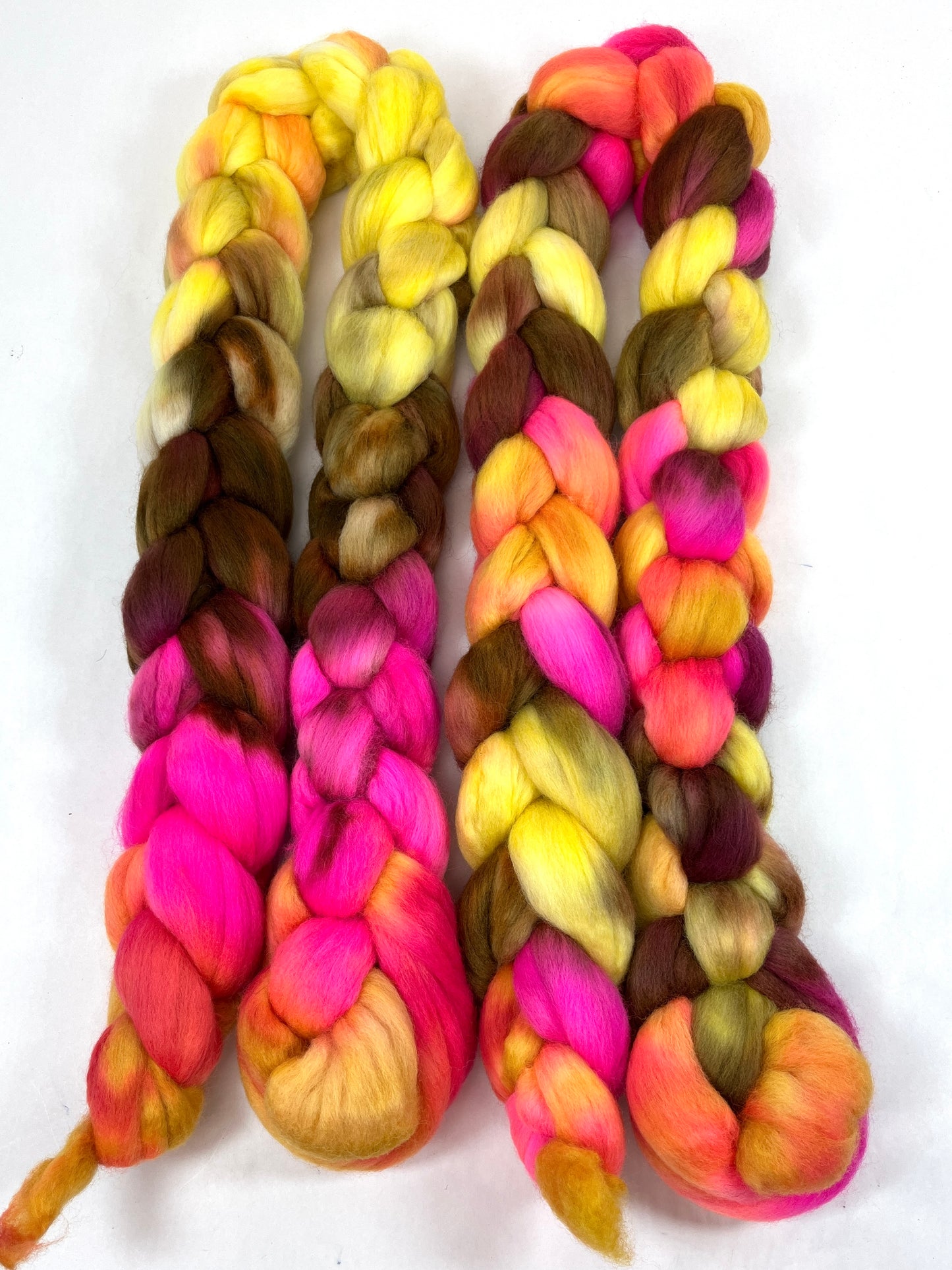 Vivace SC - 4 oz hand painted wool combed top, roving, spinning fiber, handspinning, felting
