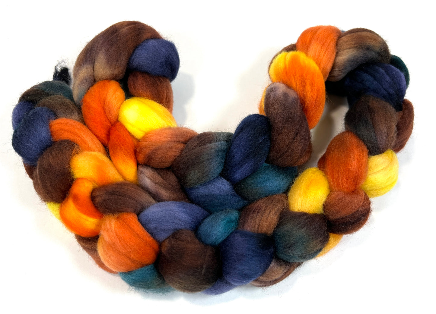 Harvest Moon SC - 4 oz hand painted wool combed top, roving, spinning fiber, handspinning, felting