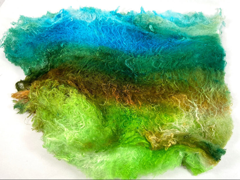 Silk Laps, 0621-08, mulberry silk, nuno, wet felting, spinning fiber, art yarn, handspinning, felting fiber, corespinning