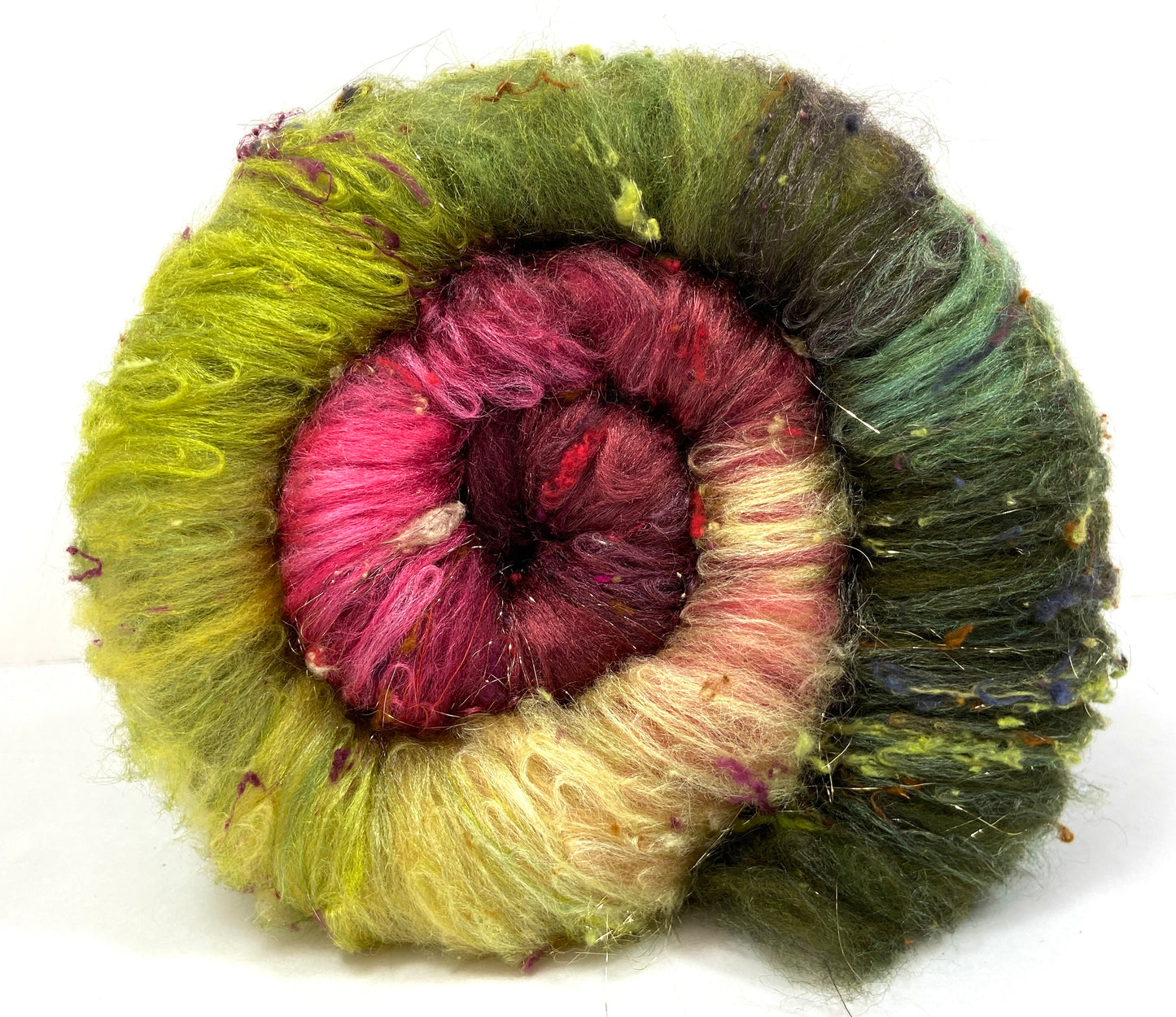 Victoriana Gradient Batt 1006-01 - 2.7 oz Corriedale wool, silk, noils, spinning fiber, handspinning, nuno, felting wool, weaving, spindle