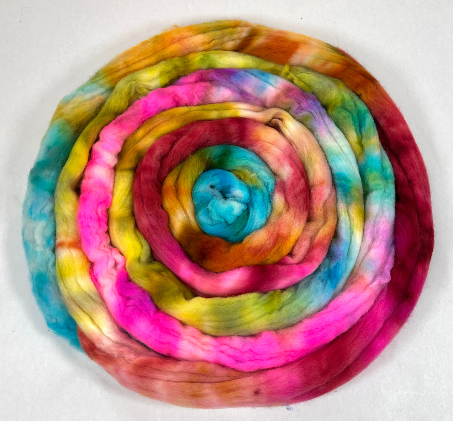 Limited Edition 0318-03 - 4 oz Polwarth wool combed top, roving, spinning fiber, handspinning, felting, needle felting, weaving supplies