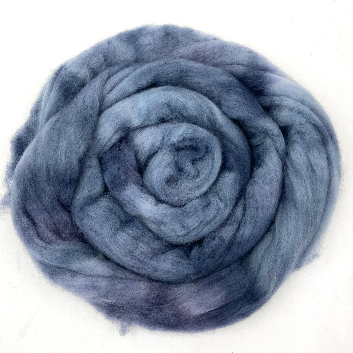 Blue Whale - 2 oz hand dyed semisolid wool combed top