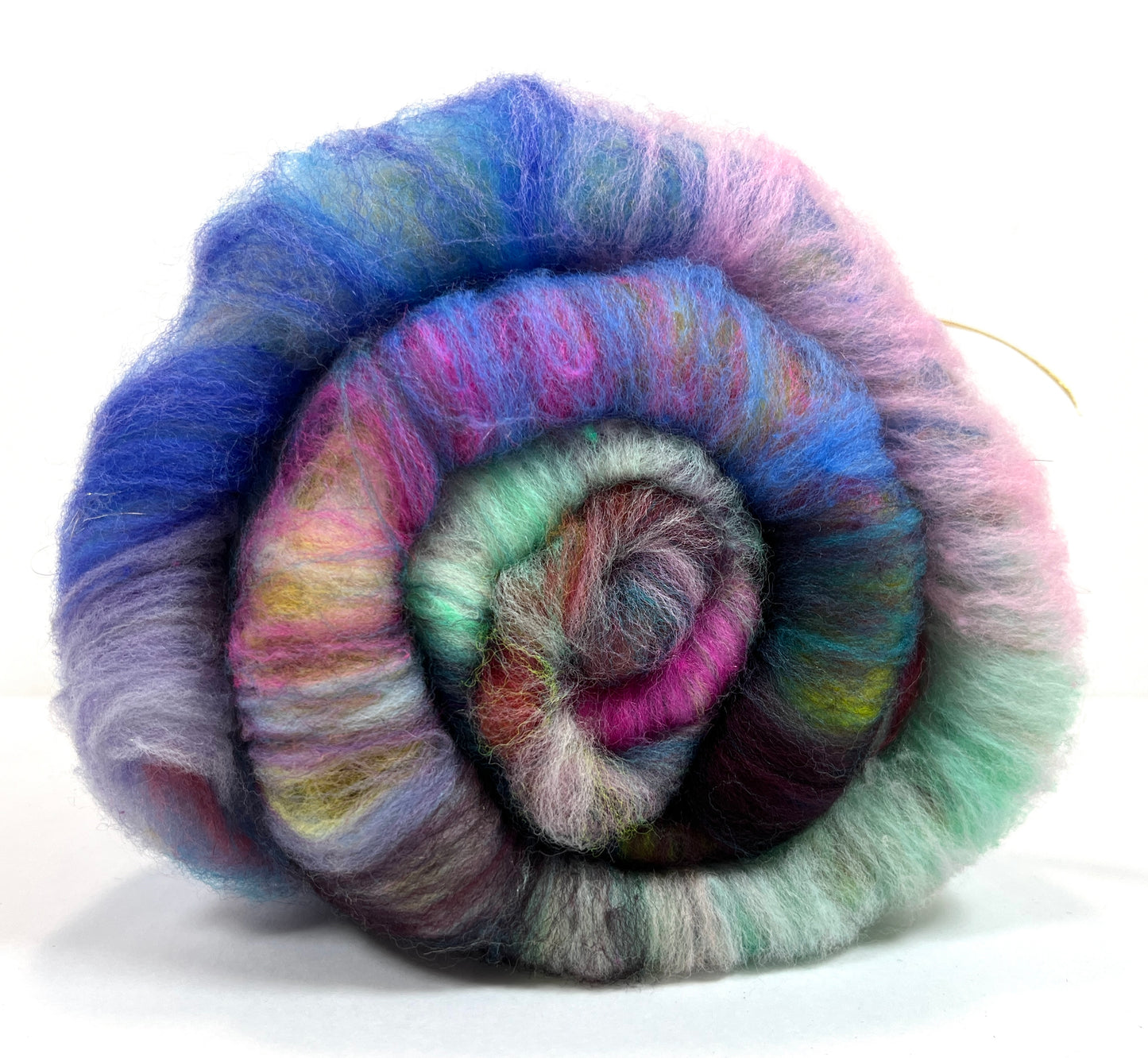 Crayon Box Batt 0729-01 - 3.7 oz Soft wool, NO SPARKLE, gradient style, spinning fiber, drumcarded, handspinning, nuno, felting wool